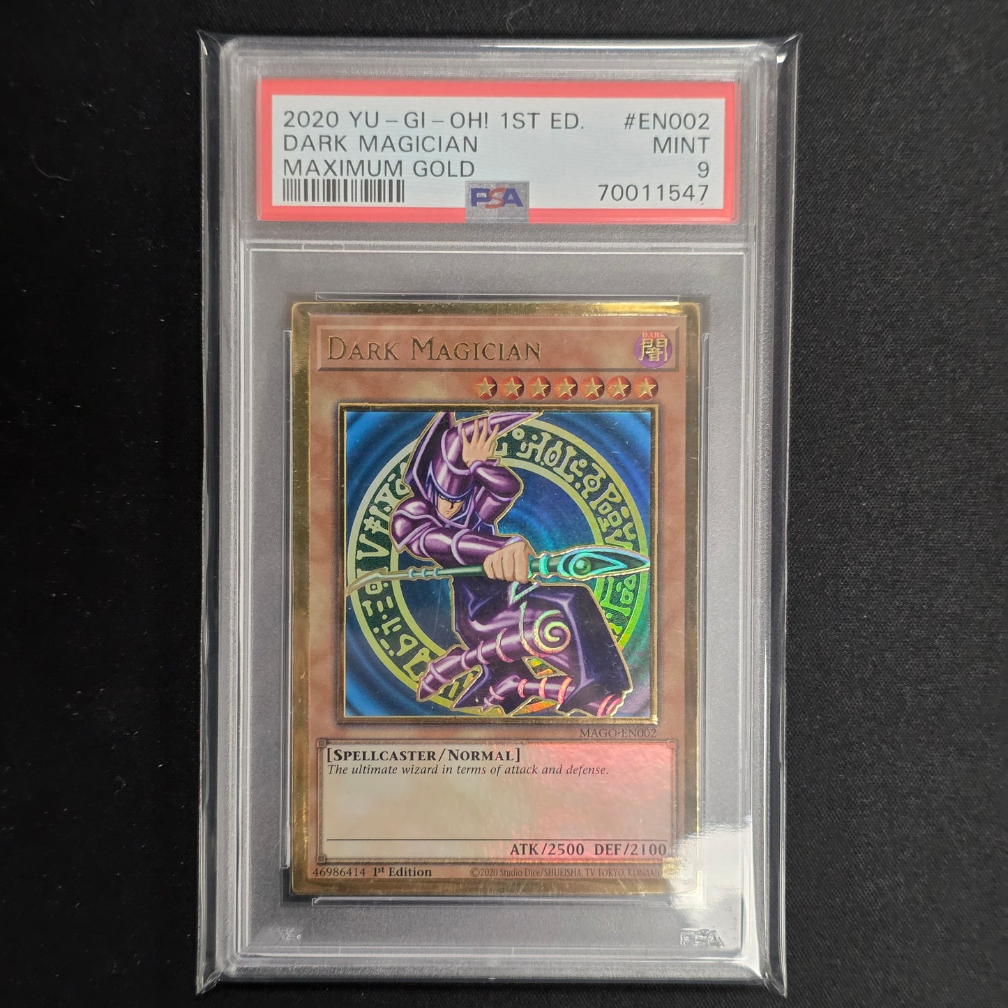 Yu-Gi-Oh! TCG Dark Magician 1st Edition MAGO-EN003 (PSA 9)