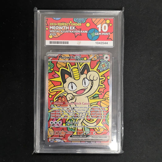 Pokemon TCG Meowth ex Perfect Order 121/088 (Ace 10)
