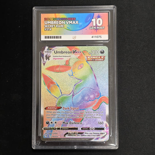 Pokemon TCG Umbreon VMAX Evolving Skies 214/203 (Ace 10)