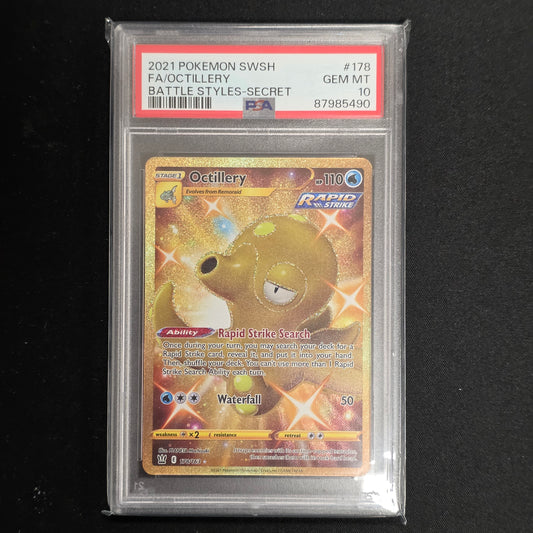 Pokemon TCG Octillery Battle Styles 178/163 (PSA 10)