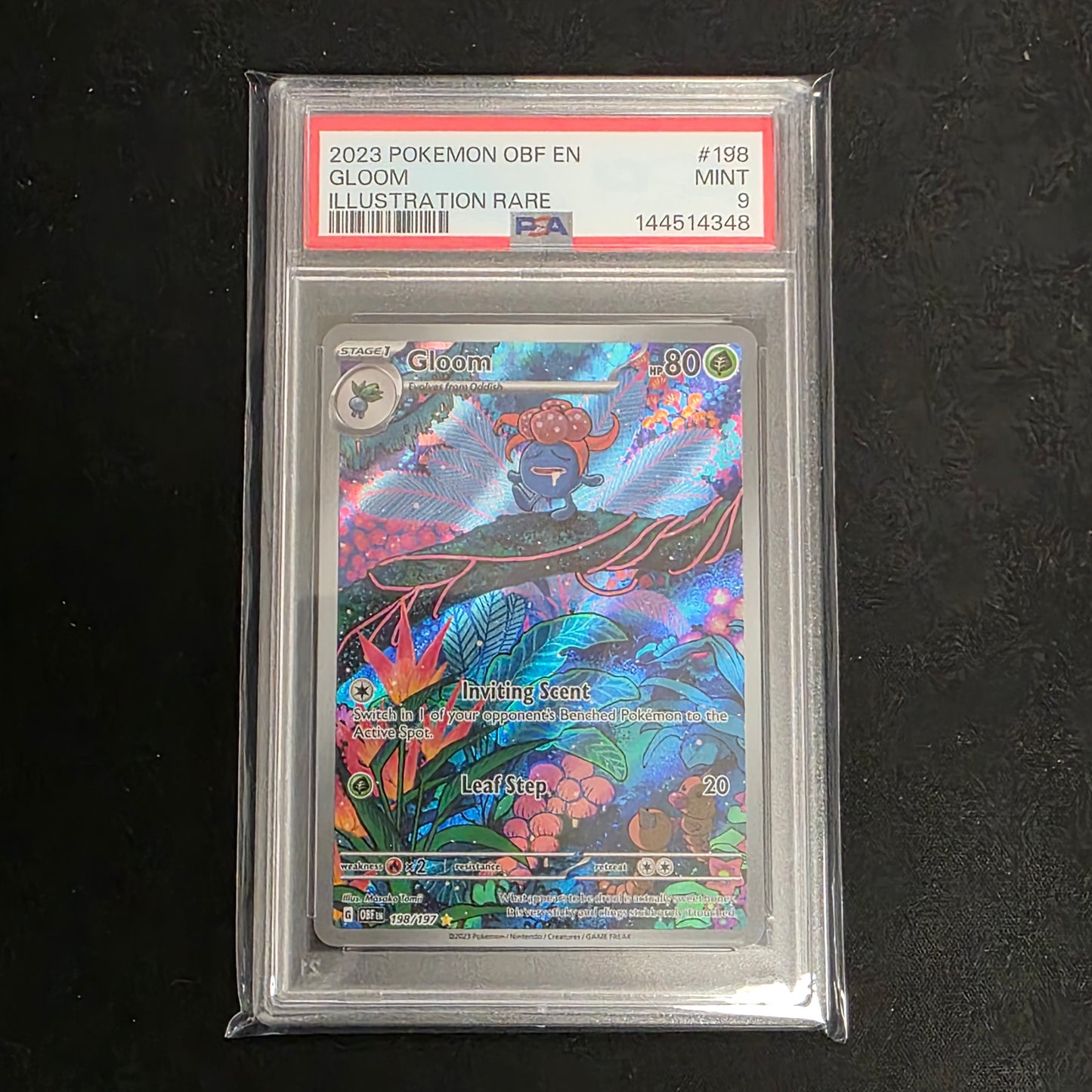 Pokemon TCG Gloom Obsidian Flames 198/197 (PSA 9)