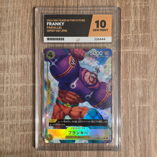 One Piece CG Franky *Alternate Art* 500 Years in the Future OP07-107 (Japanese) (Ace 10)