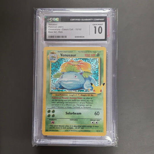 Pokemon TCG Venusaur Celebrations 15/102 (CGC 10)