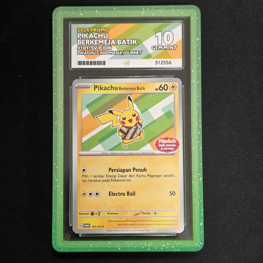 Pokemon TCG Pikachu Berkemeja Batik Promo 101/SV-P (Ace 10)