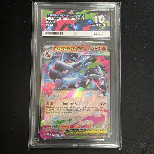 Pokemon TCG Mega Charizard X ex Phantasmal Flames 013/094 (ACE 10)