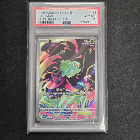 Pokemon TCG Bulbasaur Mega Evolution 133/132 (PSA 10)