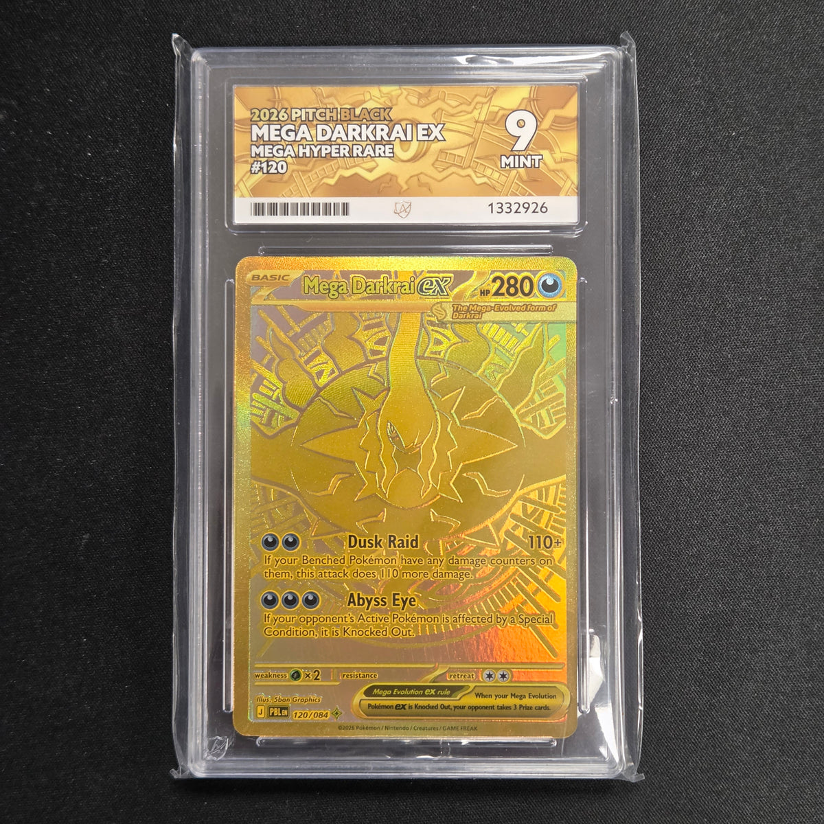 Pokemon TCG Mega Darkrai ex Pitch Black 120/084 (Ace 9)