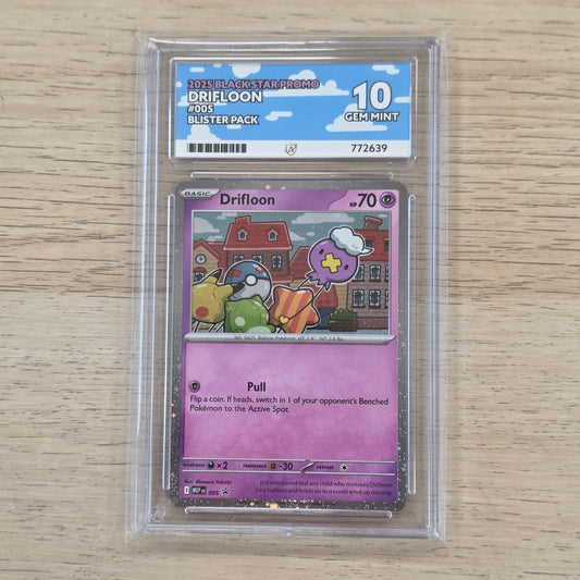 Pokemon TCG Drifloon 2025 Black Star Promo 005 (Ace Graded 10)