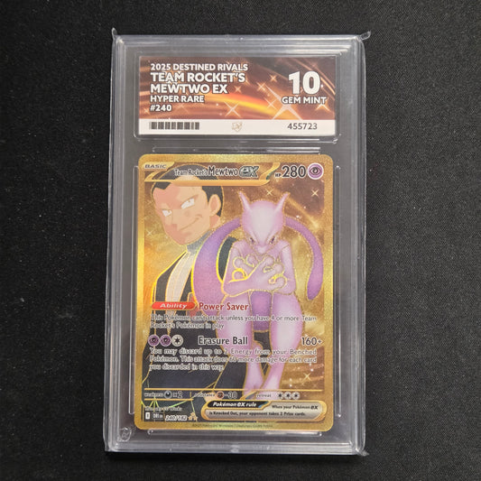 Pokemon TCG Team Rocket's Mewtwo ex Destined Rivals 240/182 (Ace 10)
