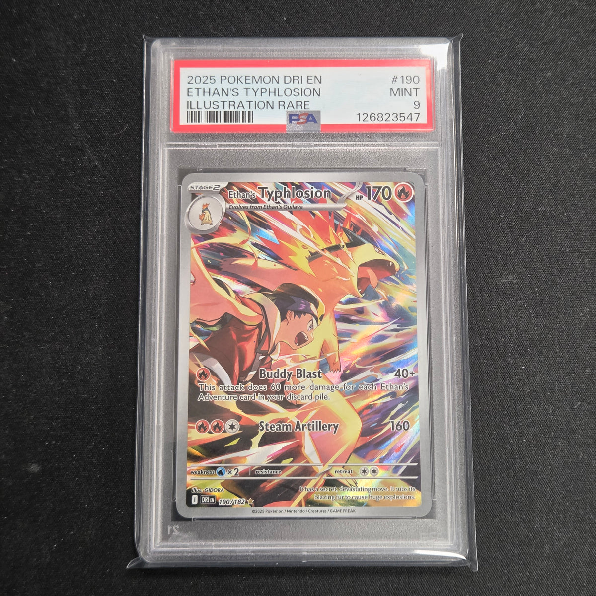 Pokemon TCG Ethan's Typhlosion Destined Rivals 190/182 (PSA 9)