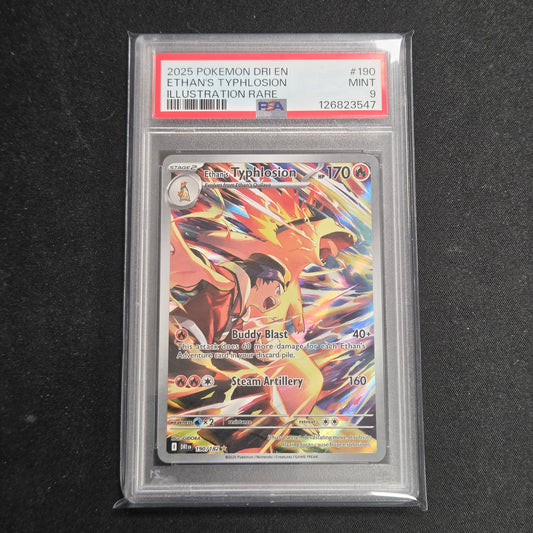 Pokemon TCG Ethan's Typhlosion Destined Rivals 190/182 (PSA 9)