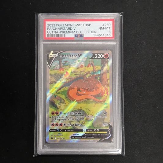 Pokemon TCG Charizard V Promo SWSH260 (PSA 8)