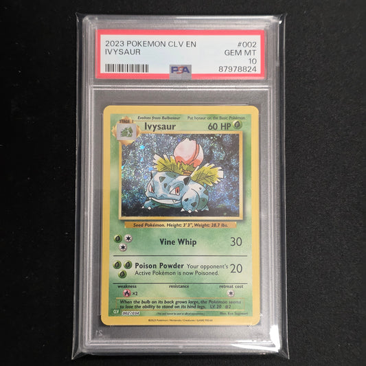 Pokemon TCG Ivysaur Classic Collection 002/034 (PSA 10)