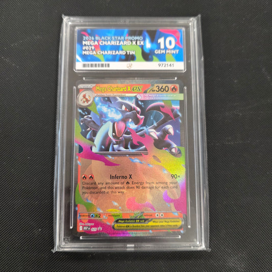 Pokemon TCG Mega Charizard X ex Mega Evolution 029 (ACE 10)