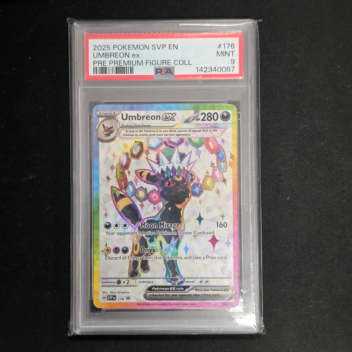 Pokemon TCG Umbreon ex Promo 176 (PSA 9)