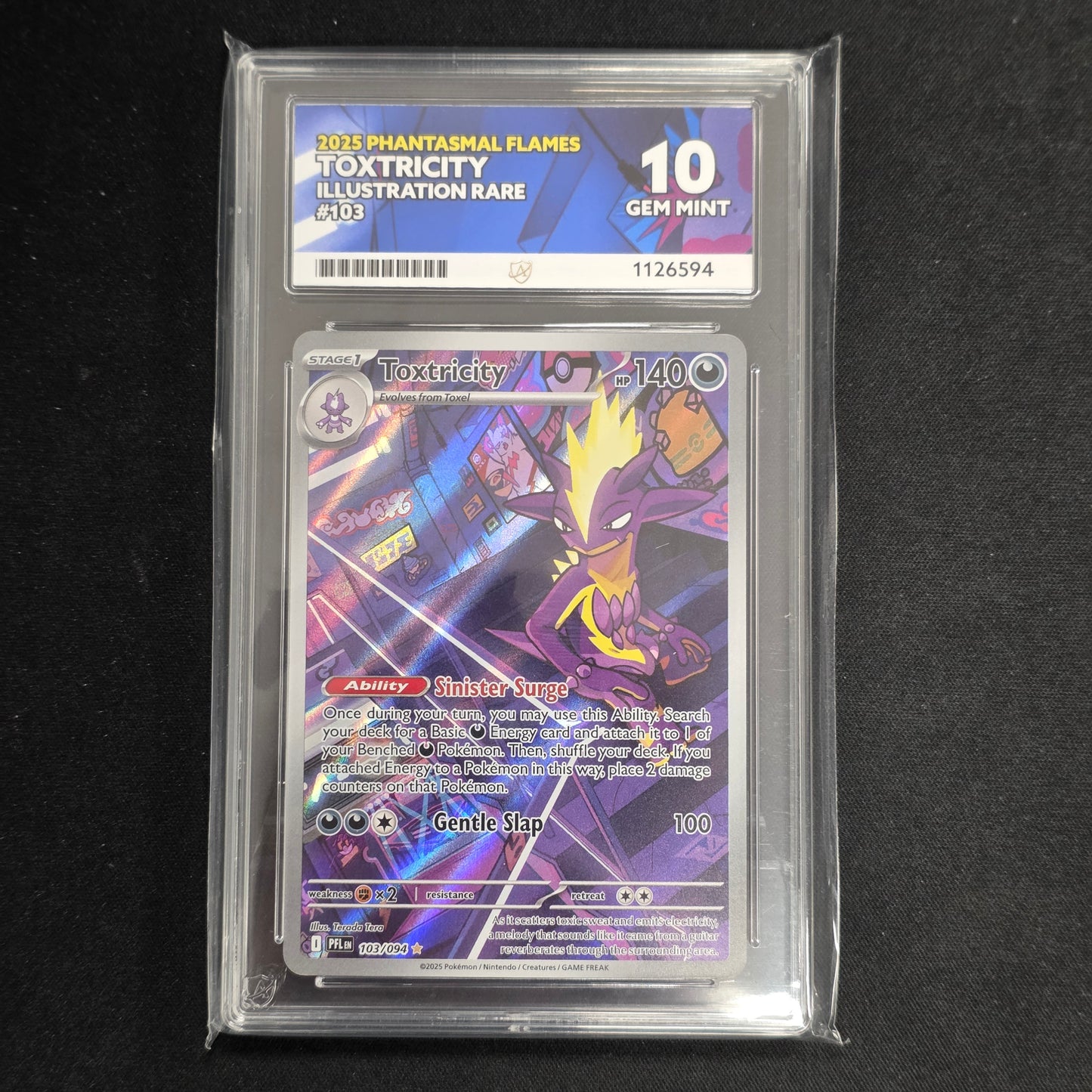 Pokemon TCG Toxtricity Phantasmal Flames 103/094 (Ace 10)