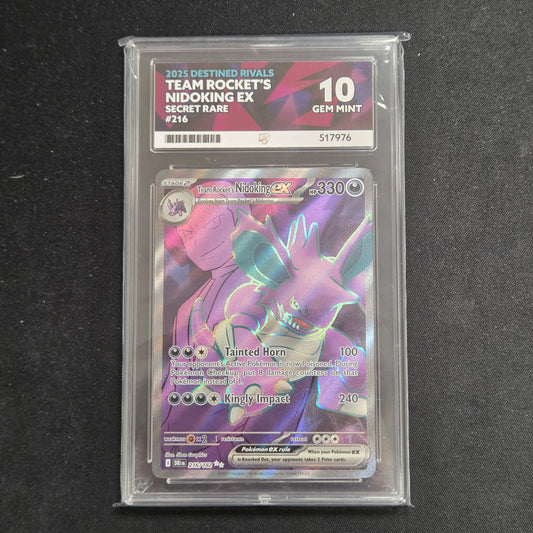Pokemon TCG Team Rocket's Nidoking ex Destined Rivals 216/182 (Ace 10)