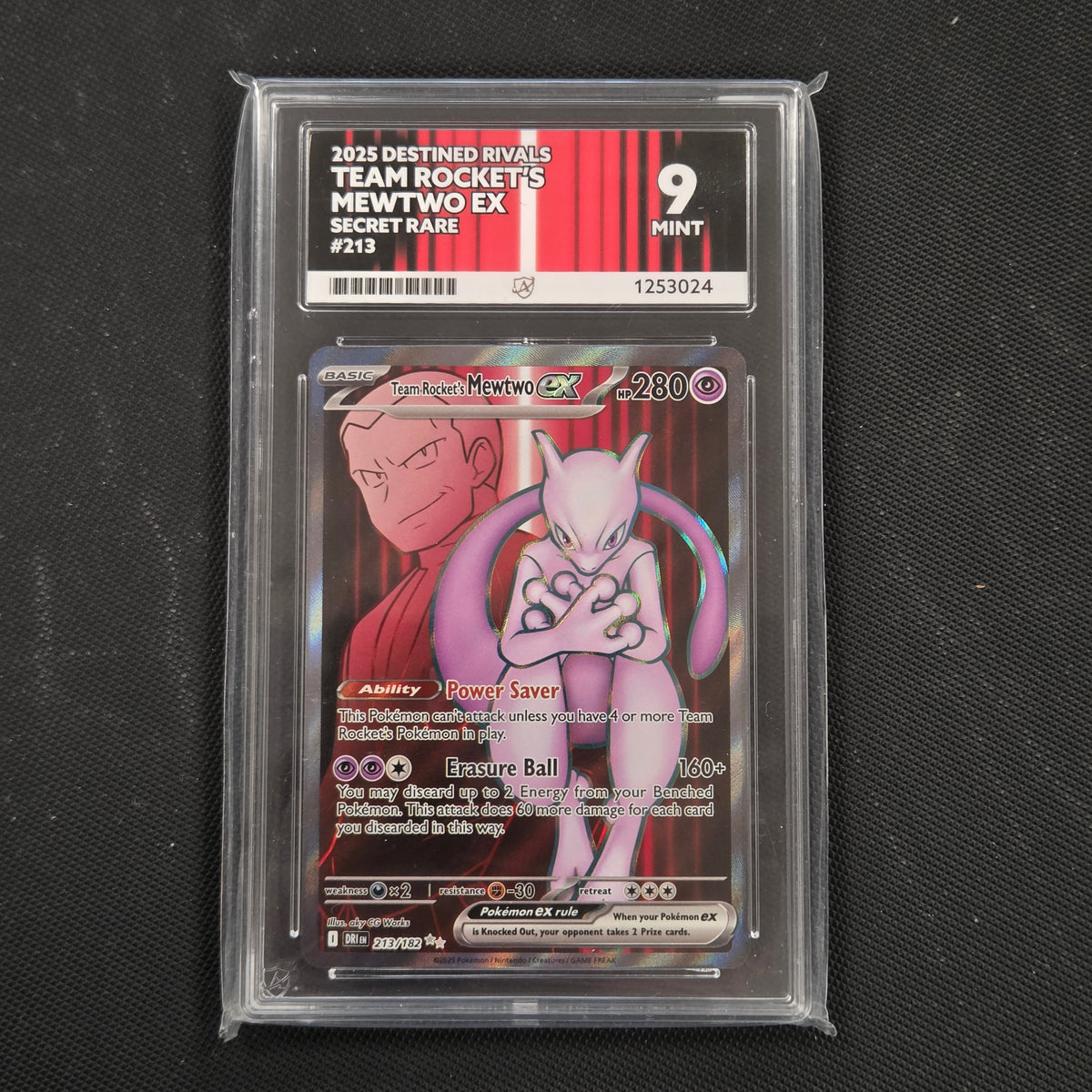 Pokemon TCG Team Rocket's Mewtwo EX Destined Rivals 213/182 (Ace 9)