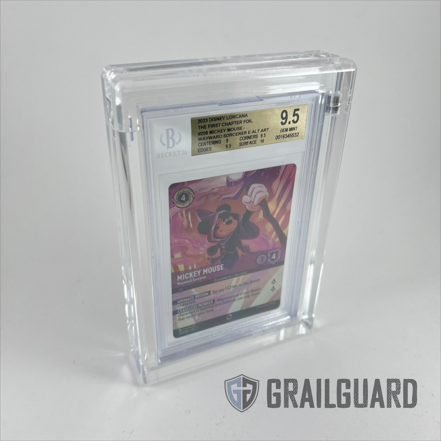Graded Card Premium Acrylic Magnetic Ultra Thick Display Case BGS