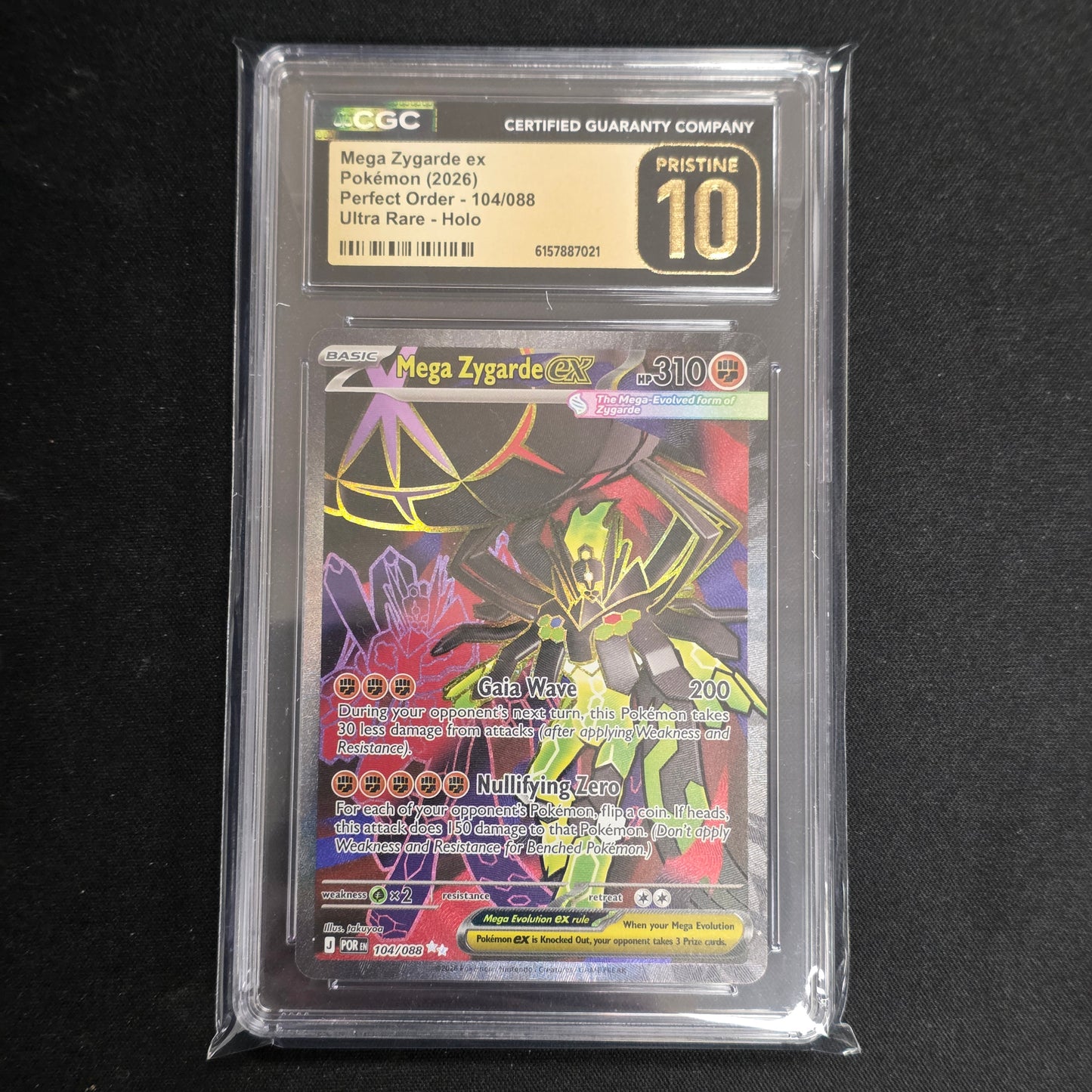 Pokemon TCG Mega Zygarde ex Perfect Order 104/088 (CGC Pristine 10)