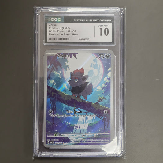 Pokemon TCG Zorua White Flare 142/086 (CGC 10)