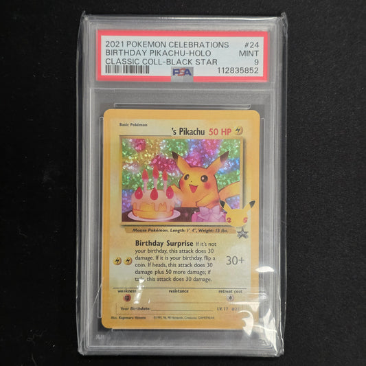Pokemon TCG Birthday Pikachu Celebrations 24/53 (PSA 9)