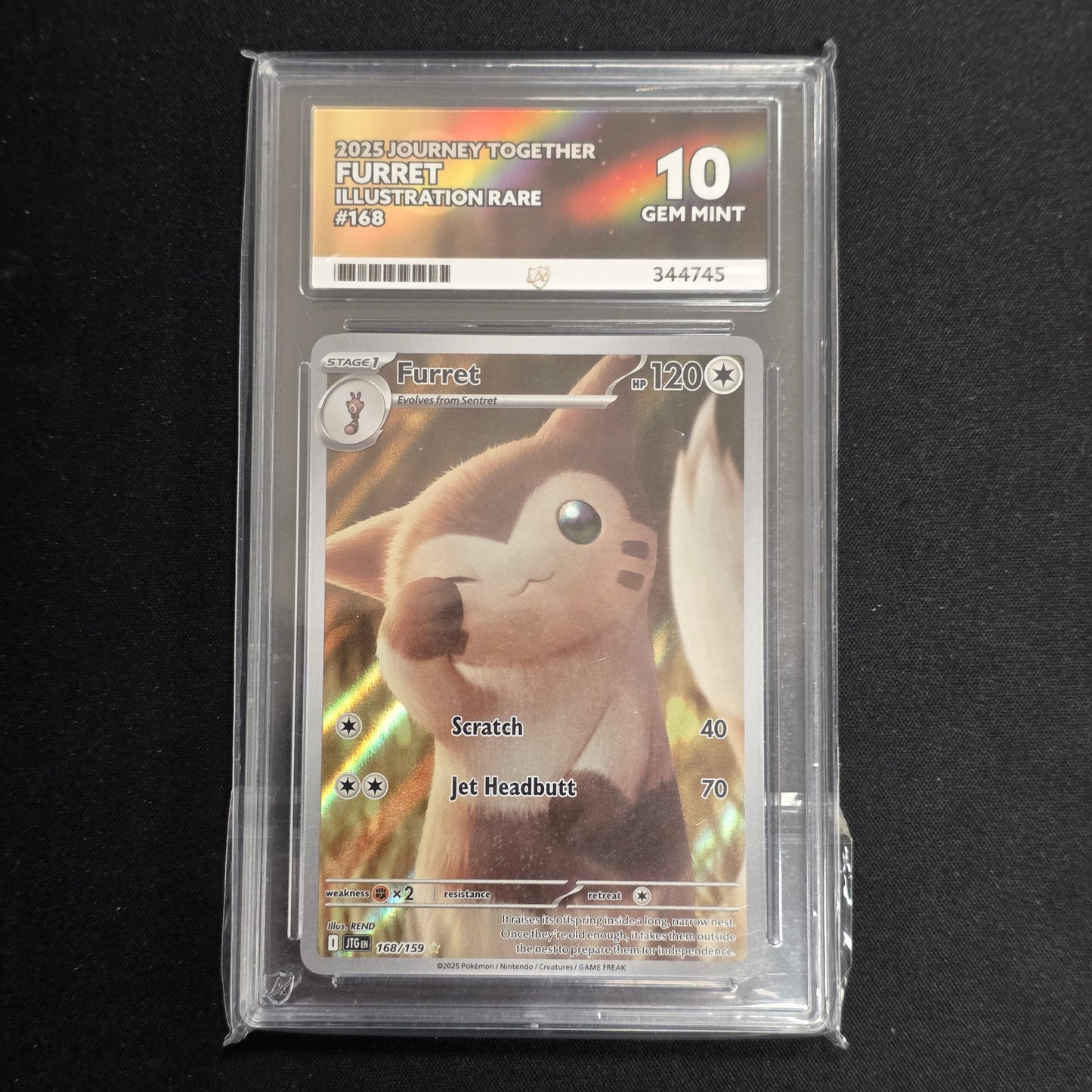 Pokemon TCG Furret Journey Together 168/159 (Ace 10)