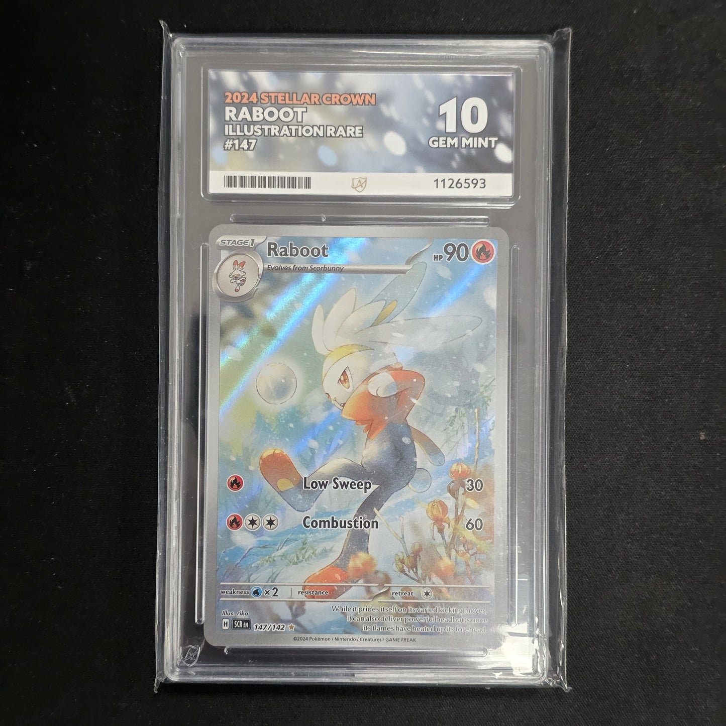 Pokemon TCG Raboot Stellar Crown 147/142 (Ace 10)